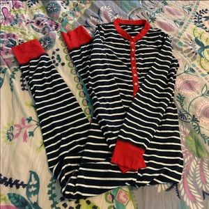 J Crew women’s pj onesie EUC